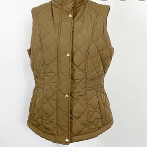 WEATHERPROOF Brown Quilted Cozy Vest NEW